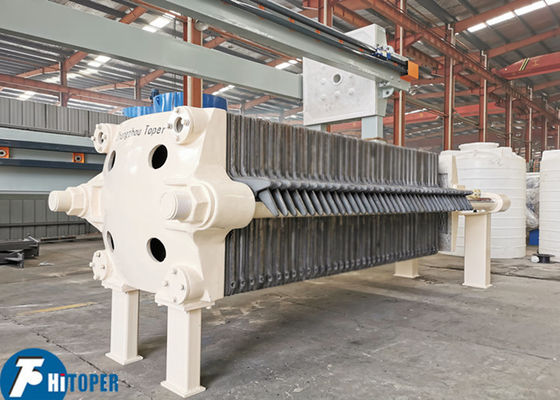 High Temperature Resistant Cast Iron Filter Press with Strong Cast Iron Plates for Filtration in Food Petroleum Chemical and Grease Industries