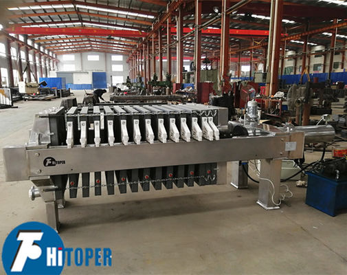 Filtropressa a Membrana Capace di Produrre Panelli di Filtro con Massimo Contenuto di Solidi e Umidità Ridotta per Uso Industriale
