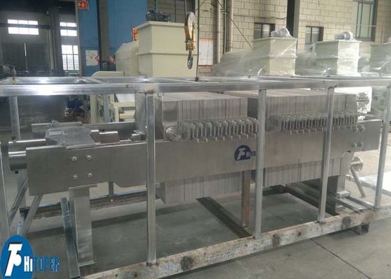 Pressa di filtraggio in acciaio inossidabile con telaio ad alta resistenza e piastre di filtraggio resistenti agli acidi e agli alcali per l'industria