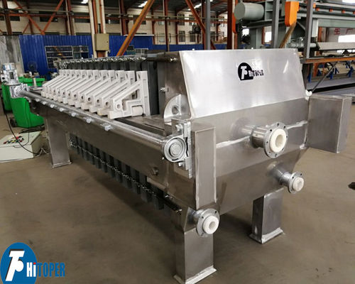 Filtropressa durevole in acciaio inossidabile con piastre SS304 SS316L e vari mezzi filtranti per le industrie galvaniche, delle bevande e chimiche