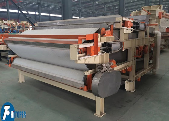 Pressa filtrabile a cintura resistente per la deidratazione continua dei fanghi nelle industrie chimiche della raffinazione e della tintura dei prodotti chimici