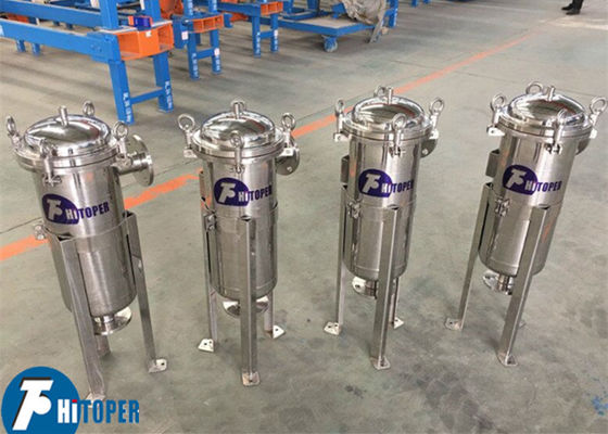 Alloggiamento filtro a sacco a alimentazione laterale con filtrazione ad alta precisione e cestello metallico resistente per la lavorazione di liquidi industriali